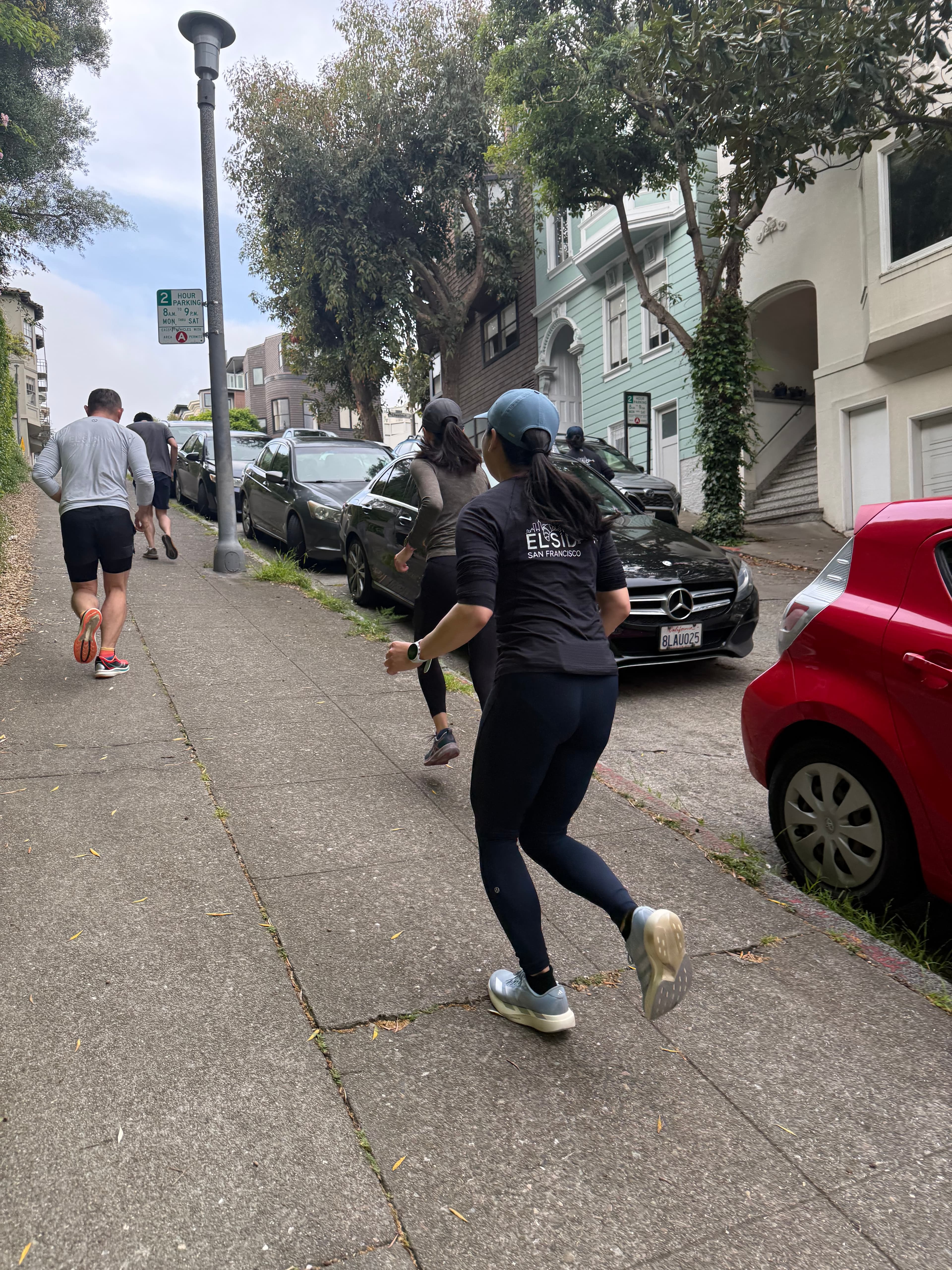 Sid pushing a stroller on the run